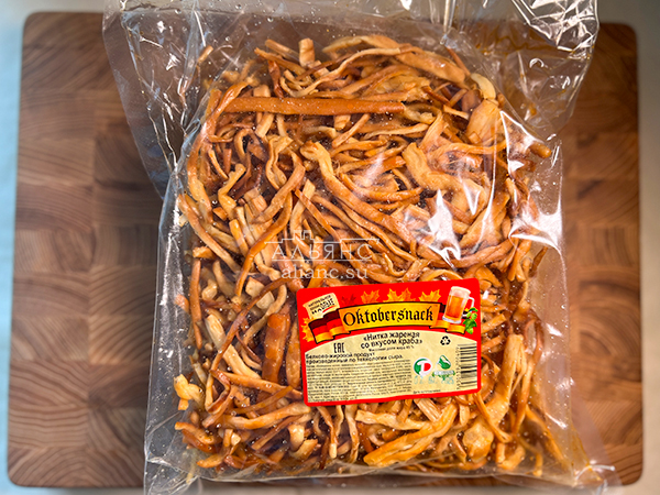 Нитка ЖАРЕНАЯ "Краб" Oktobtersnak 1 кг (сырный продукт) в Махачкале