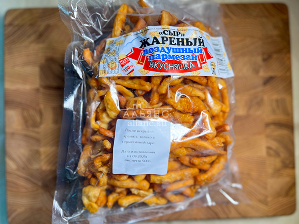 Жареный сыр "ВКУСНЯШКА" со вкусом пармезан (500 гр) в Махачкале
