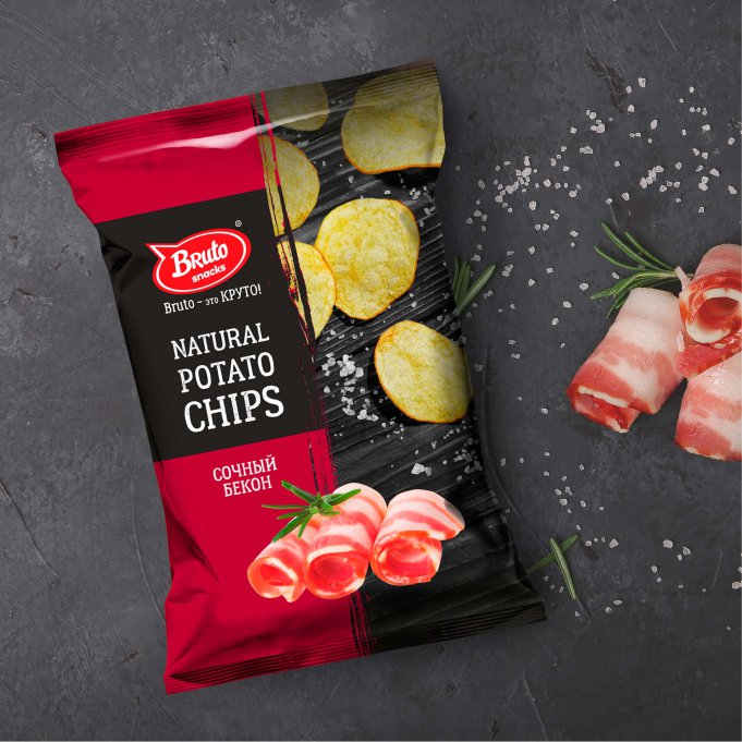 Картофель «Бруто» со вкусом бекона 130 гр. в Махачкале