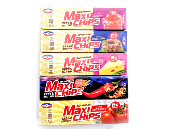 Чипсы "Maxi chips" ассорти 100 гр. в Махачкале