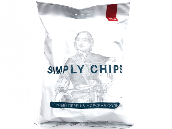 Картофельные чипсы "Simple chips" Морская соль и черный перец 80 гр. в Махачкале